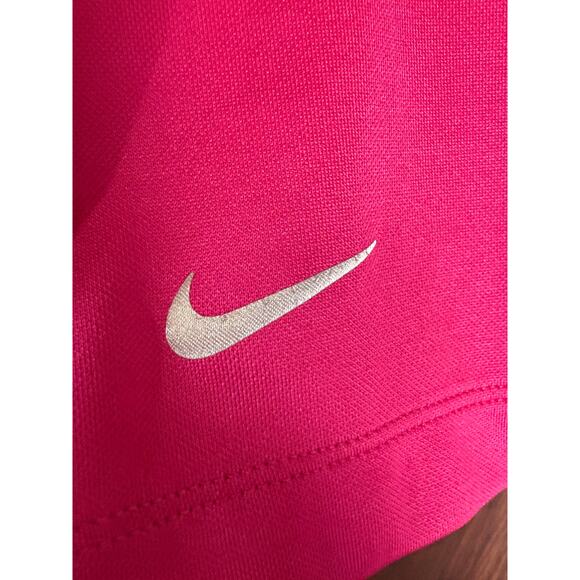 Nike Golf Tour Performance Dri Fit Activewear Geometric Shirt Fuschia Pink Large - Picture 5 of 9